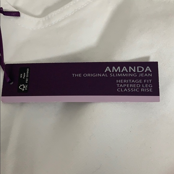 Gloria Vanderbilt White Jeans - Picture 6 of 7